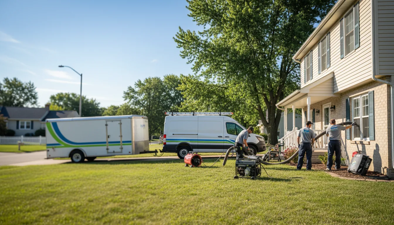 Flooded Basement Restoration And Cleanup With Repair in Blanchardville, WI near me